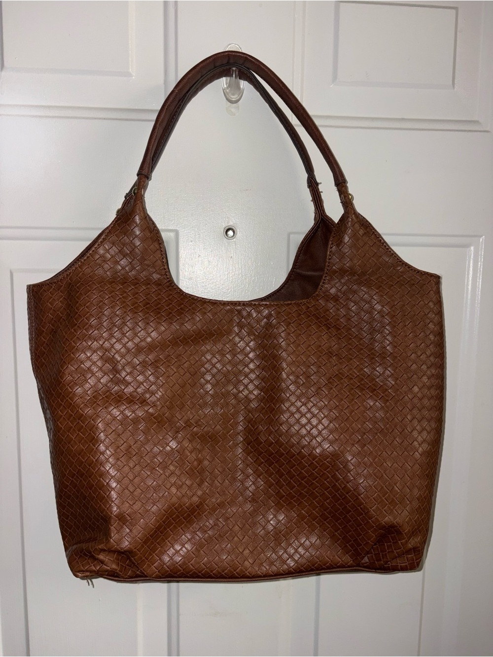 VINTAGE Liz Claiborne Brown Woven Hobo Bag 🤎 - Picture 2 of 4